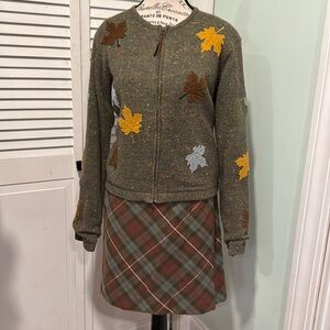 Eagles Eye Sweater and Skirt Set